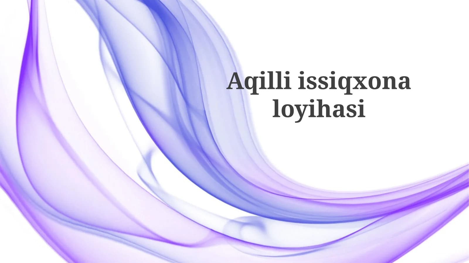 Aqilliissiqxonaloyihasi