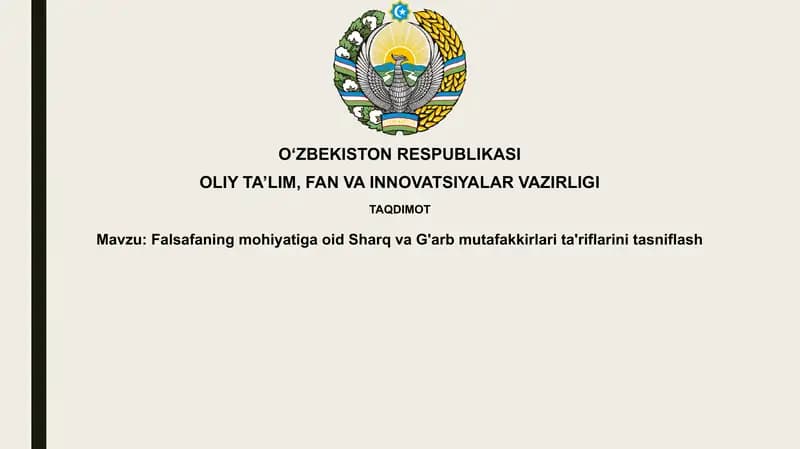 Falsafaning mohiyati