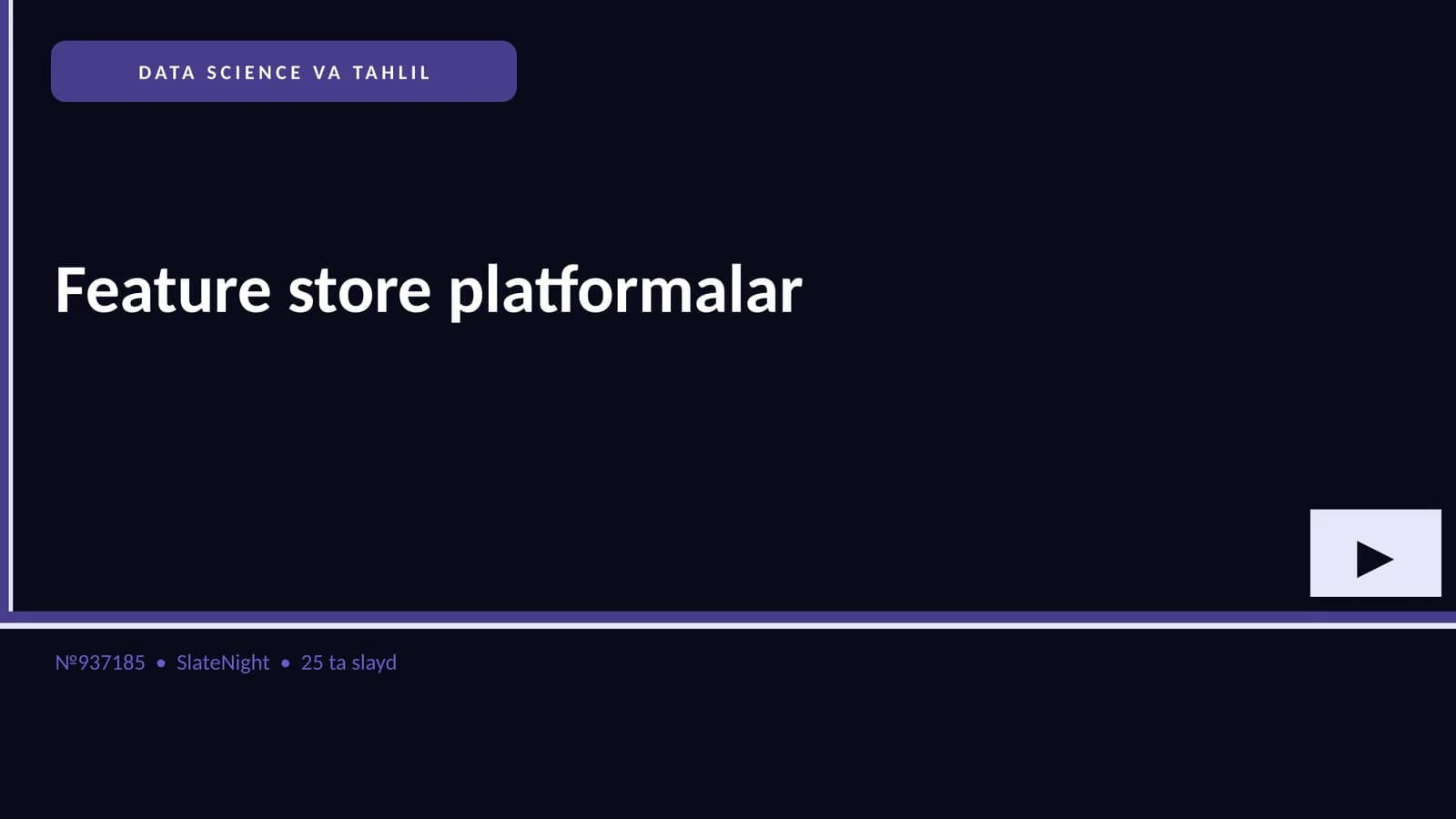 Data Science va Tahlil