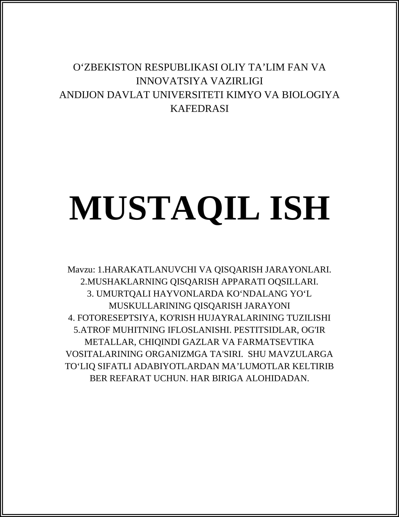 HARAKATLANUVCHI VA QISQARISH JARAYONLARI