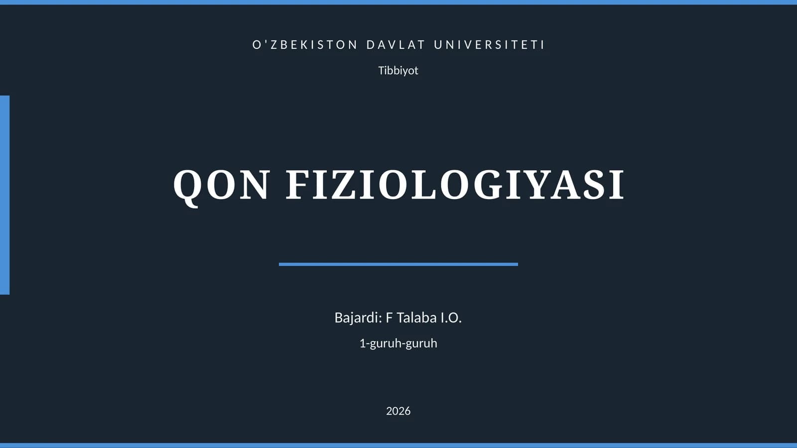 QON FIZIOLOGIYASI