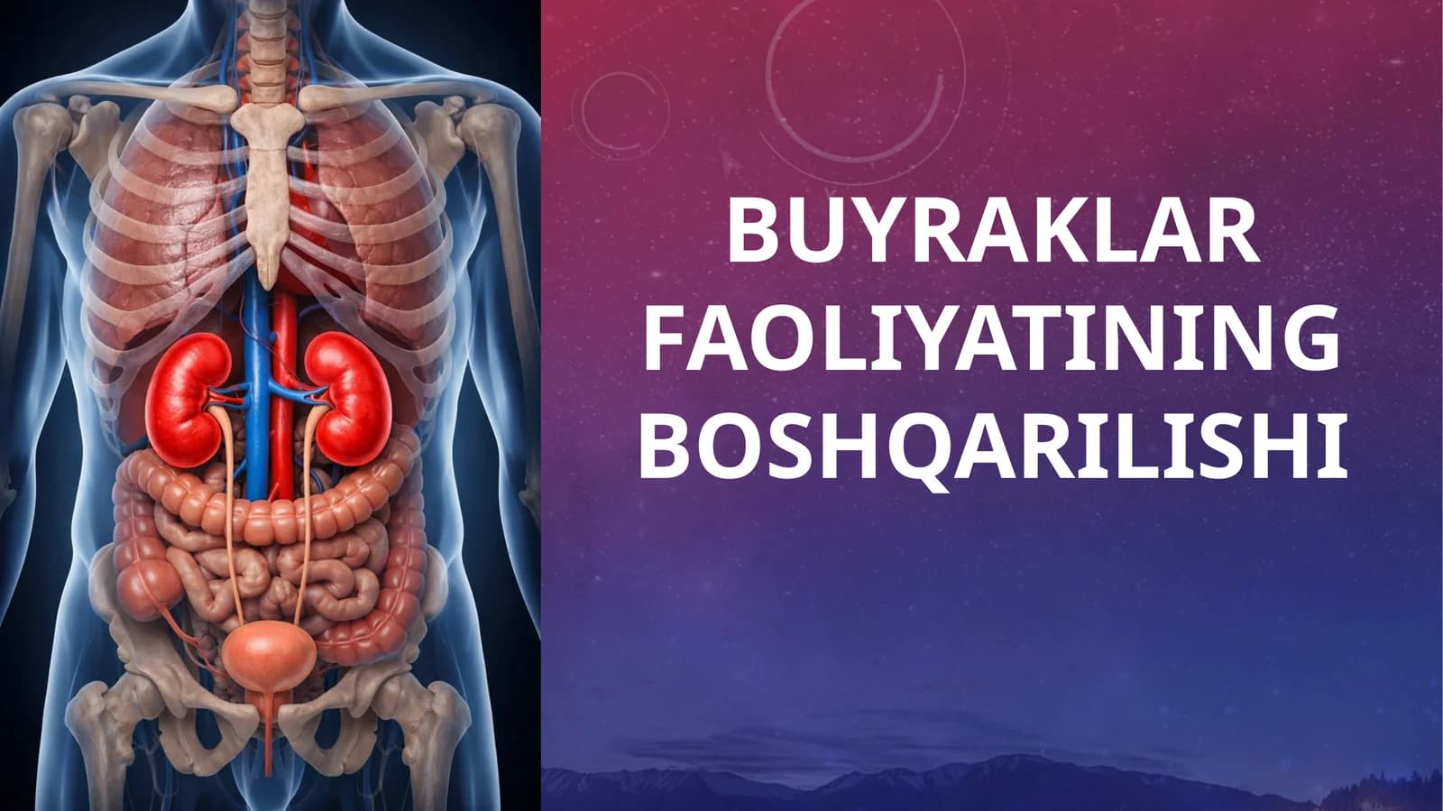 Buyraklar faoliyatining boshqarilishi
