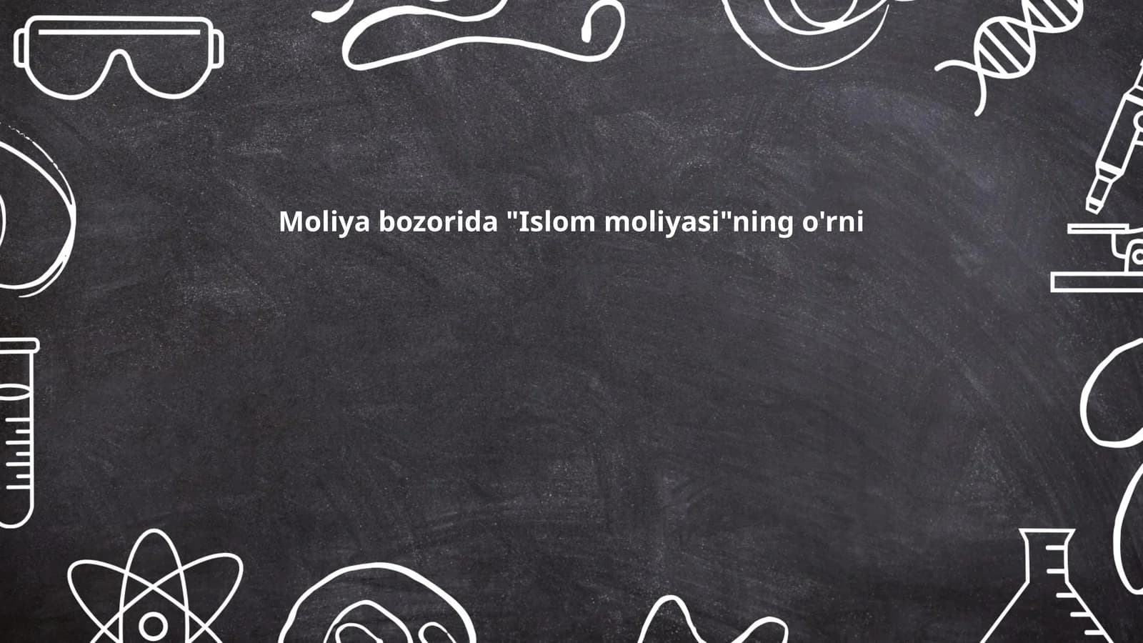 Moliya bozorida "Islom moliyasi"ning o'rni