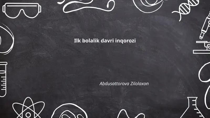 Ilk bolalik davri inqorozi