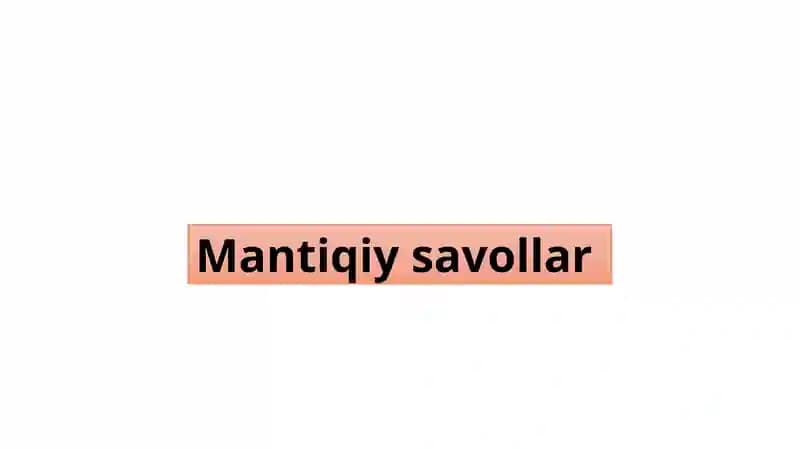 Mantiqiy savollar (boshlangʻich taʼlim uchun)