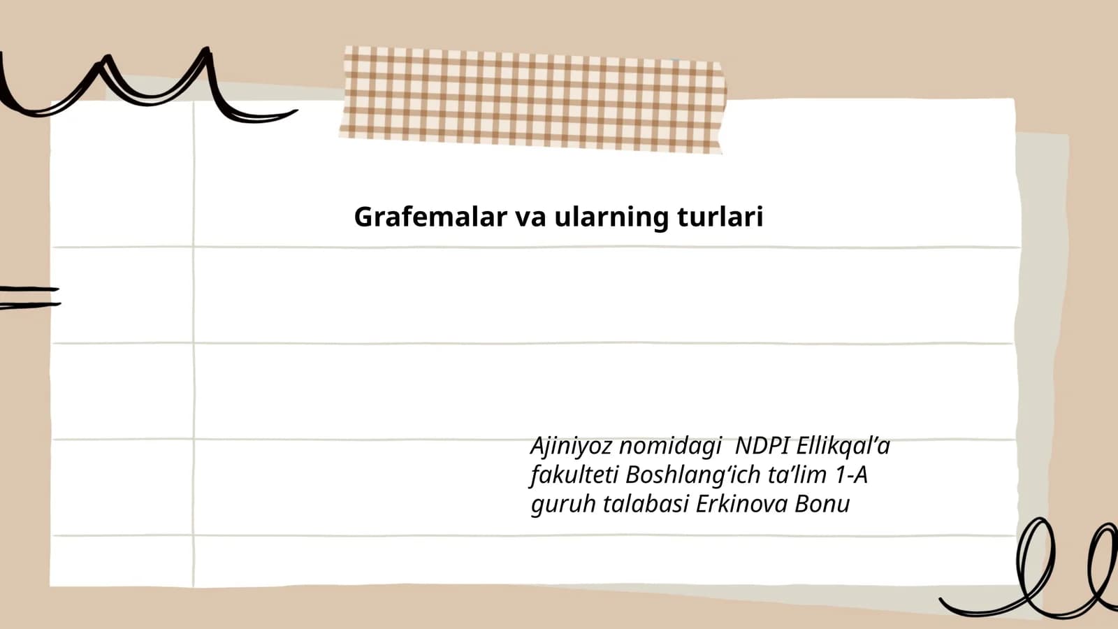 Grafemalar va ularning turlari