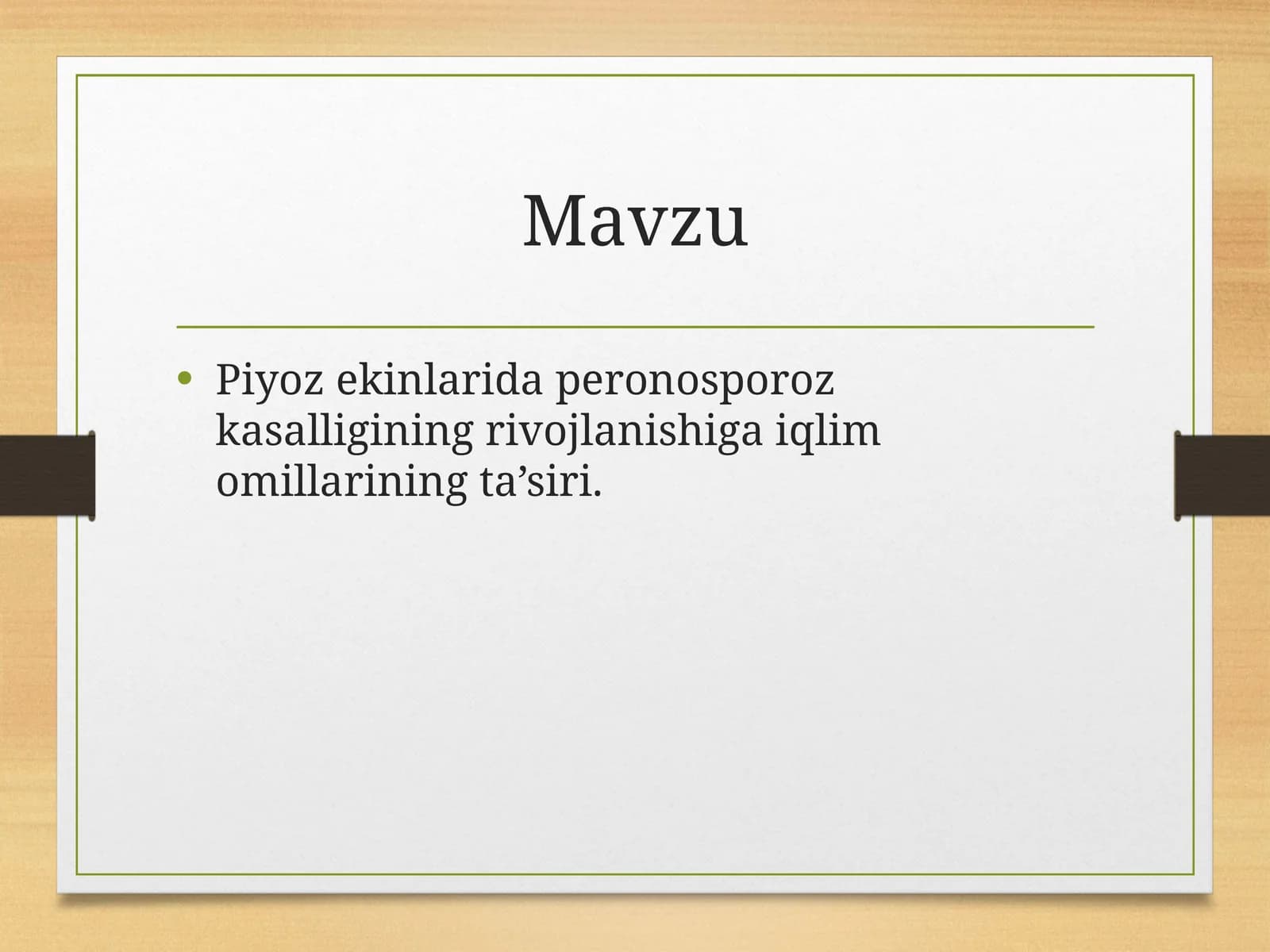 Peronosporoz piyoz kasalliklari