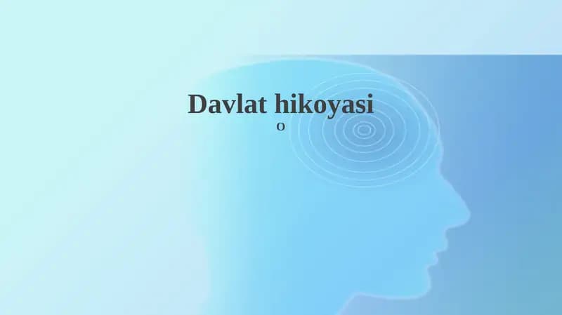 Davlat Hikoyasi
