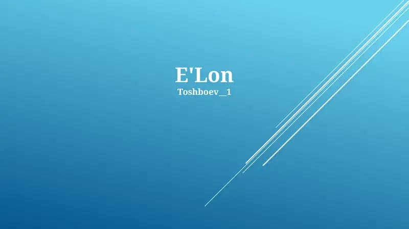 E'Lon