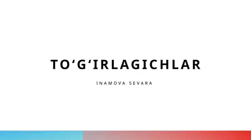 Toʻgʻirlagichlar