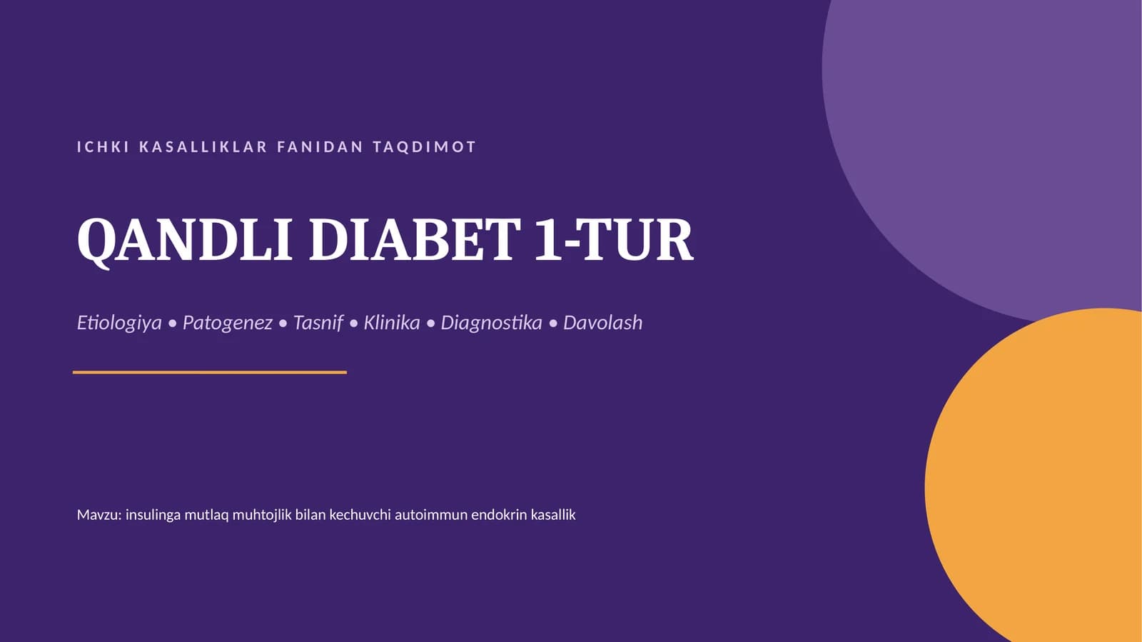 QANDLI DIABET 1-TUR