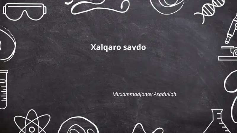 Xalqaro savdo