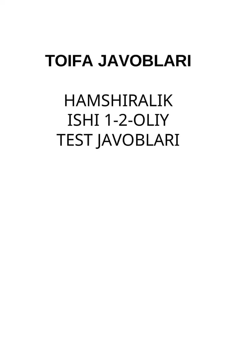 ARGOS TOIFA JAVOBLARI
