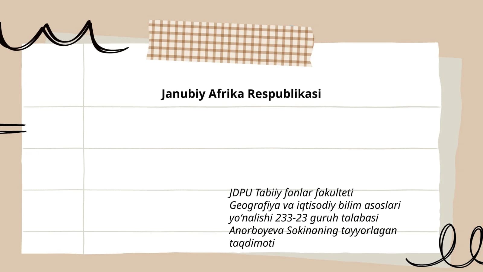 Janubiy Afrika Respublikasi