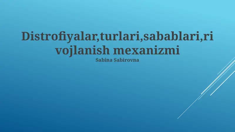 Mushak Distrofiyalari