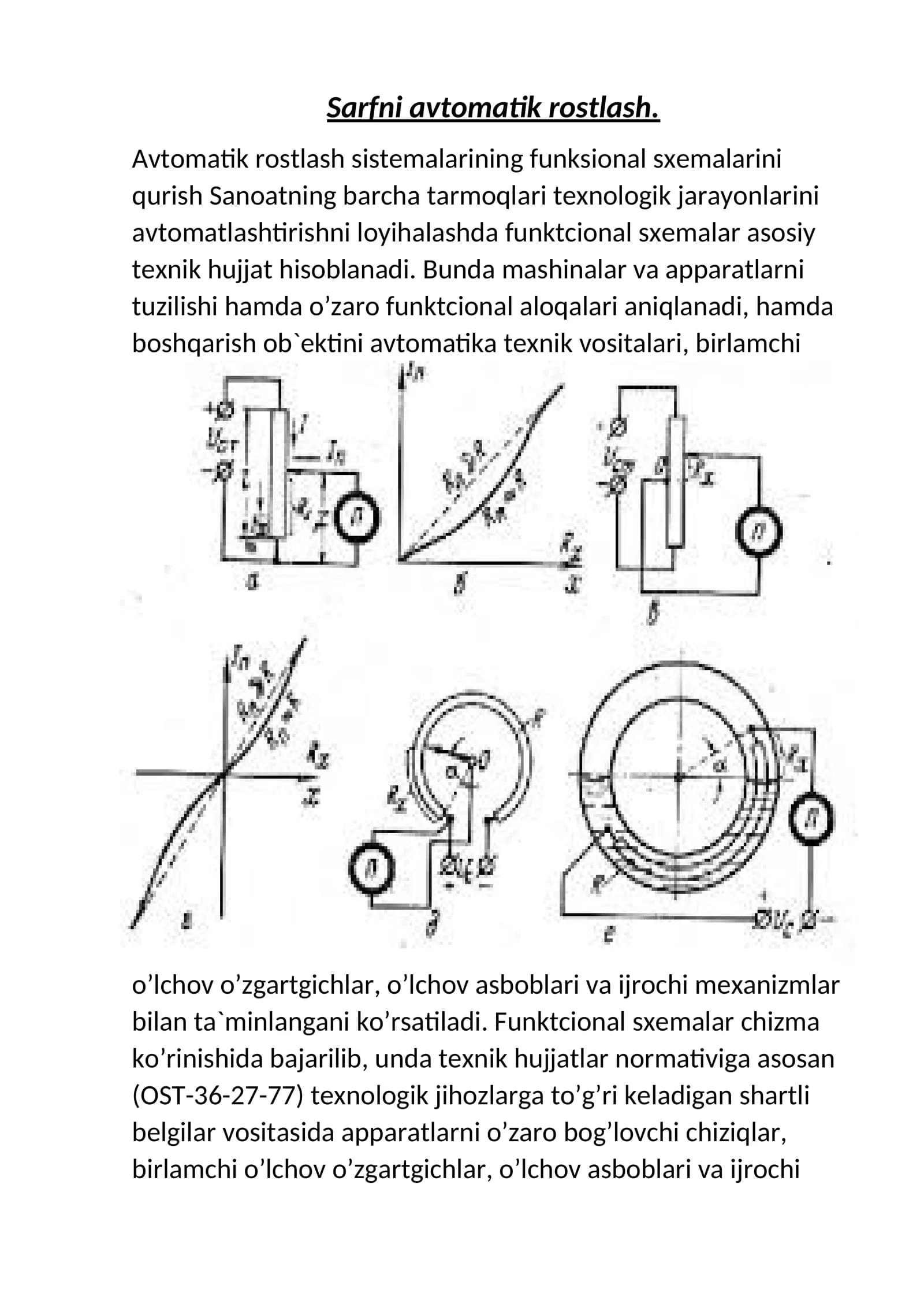 Sarfni avtomatik rostlash