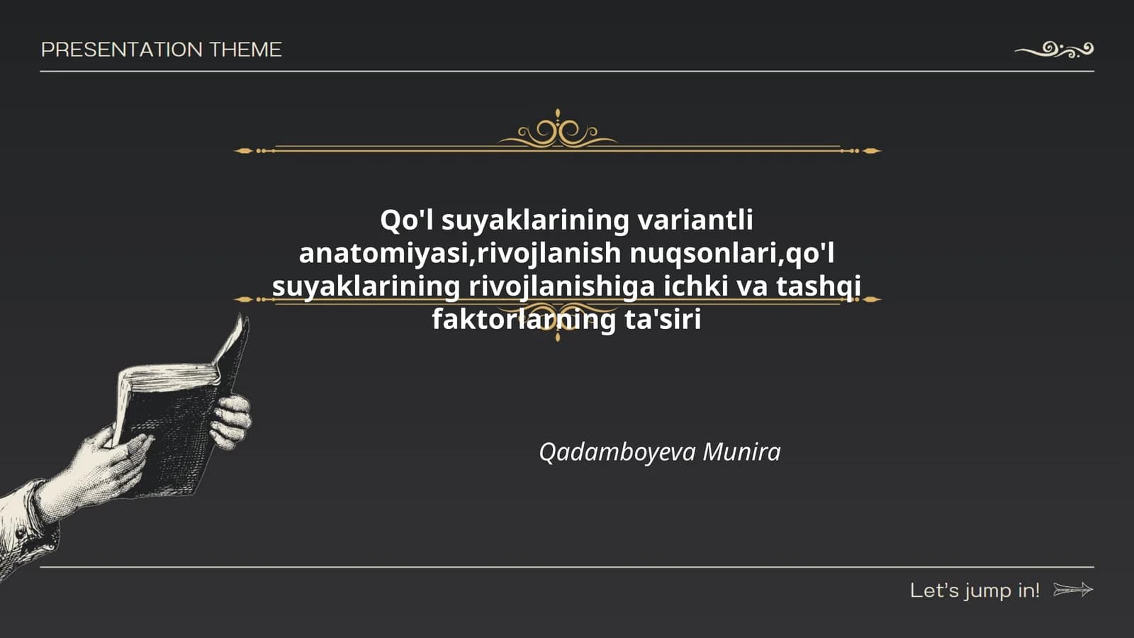 Qo'l suyaklarining asosiy anatomik tuzilishi