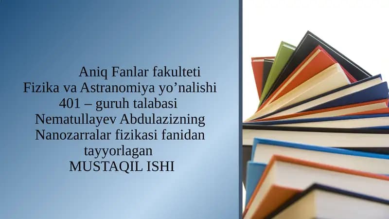 Nanozarralar fizikasi