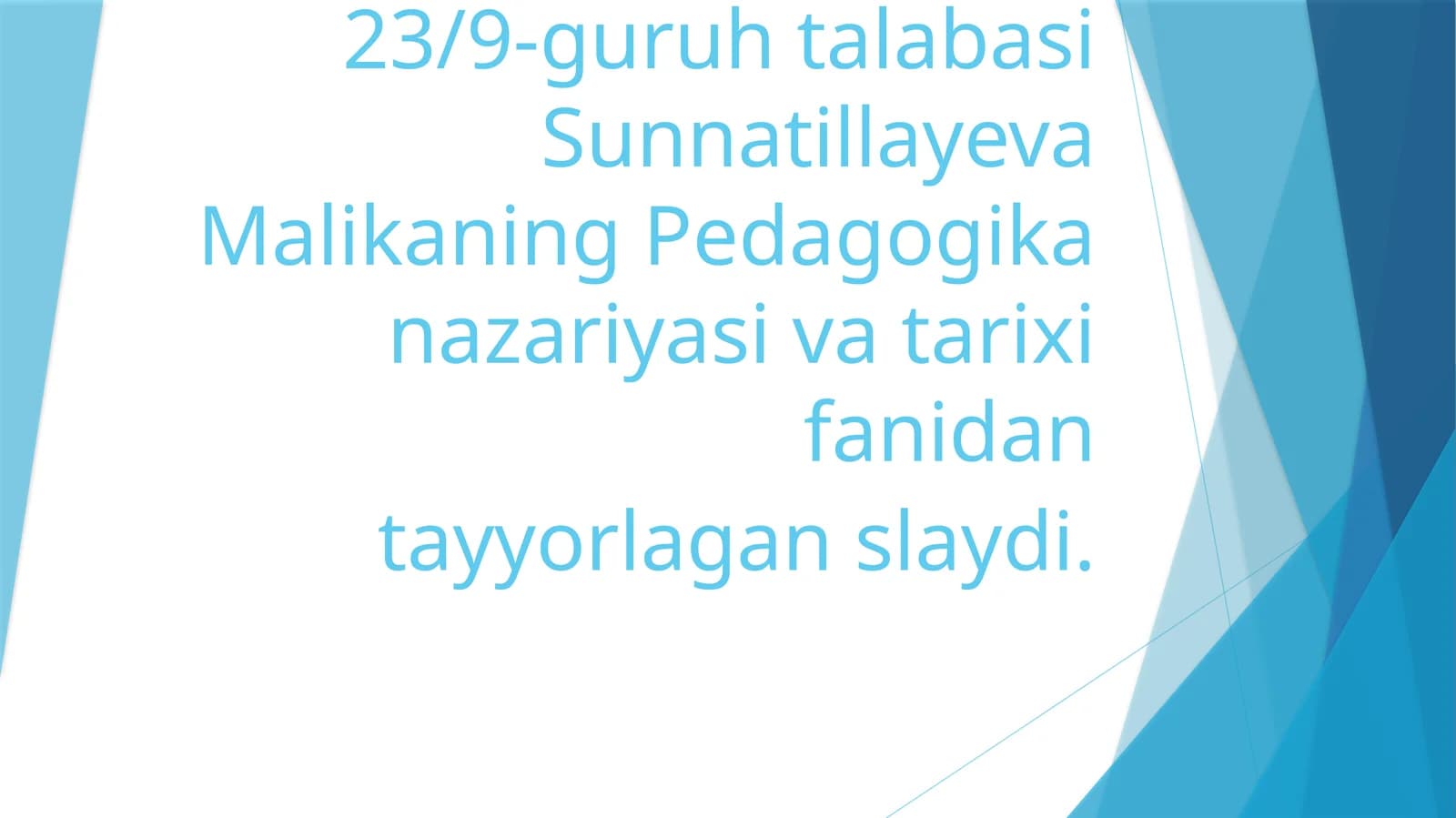 CHo`lponijodiymerosidayoshlartarbiyasi