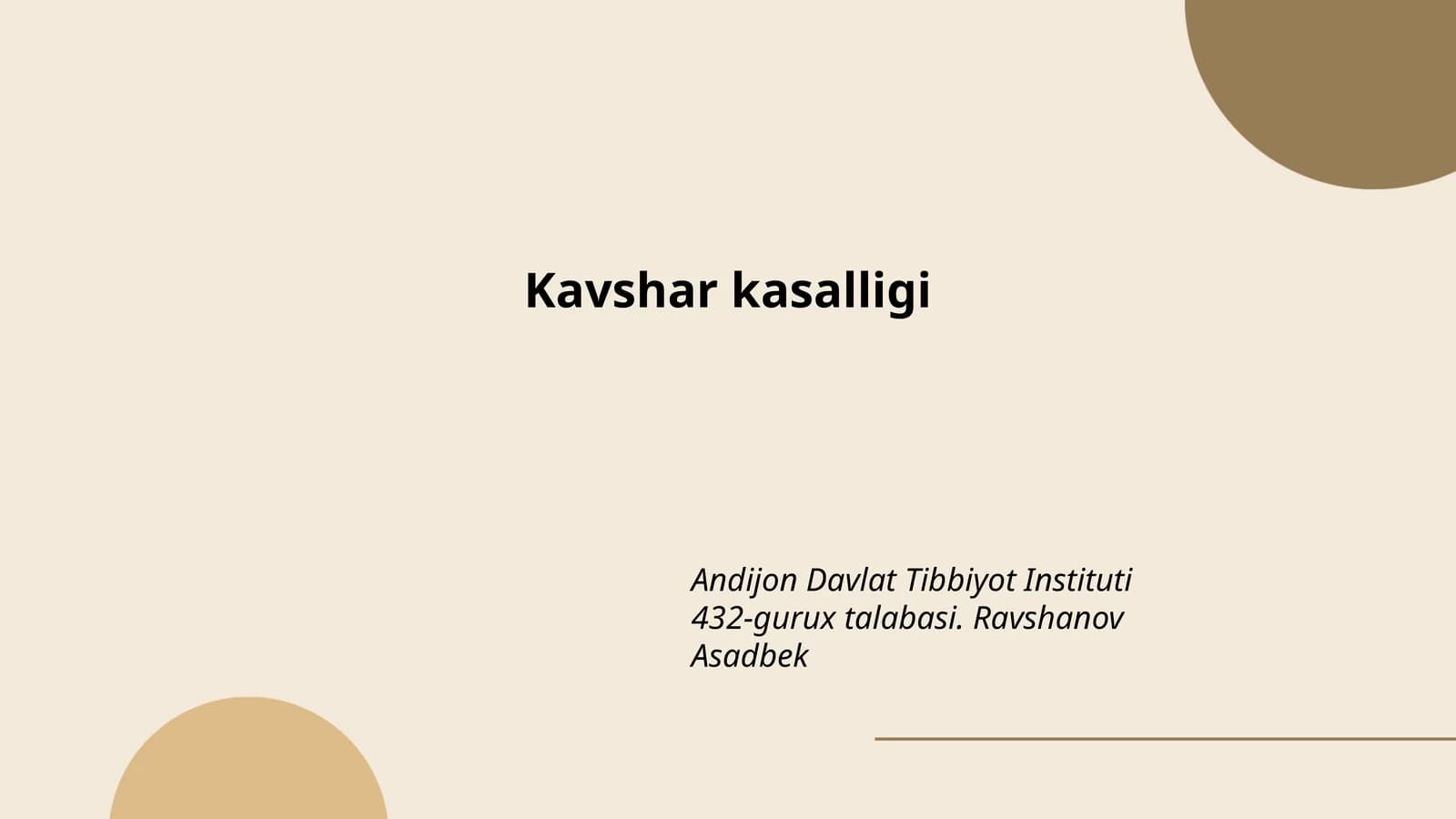 Kavshar kasalligi
