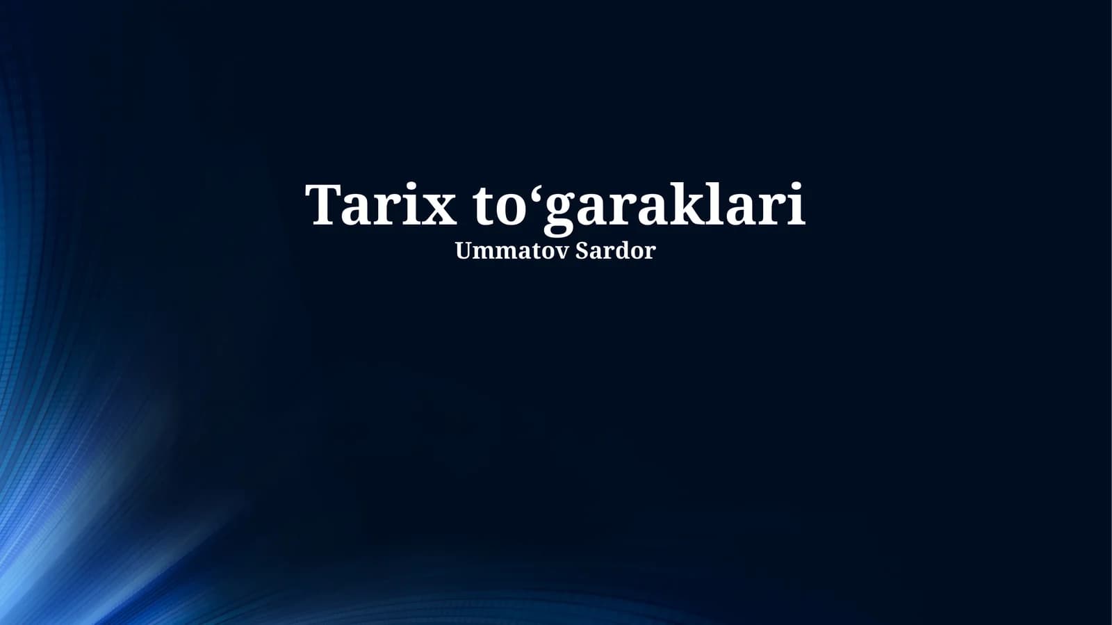 Tarix toʻgaraklari
