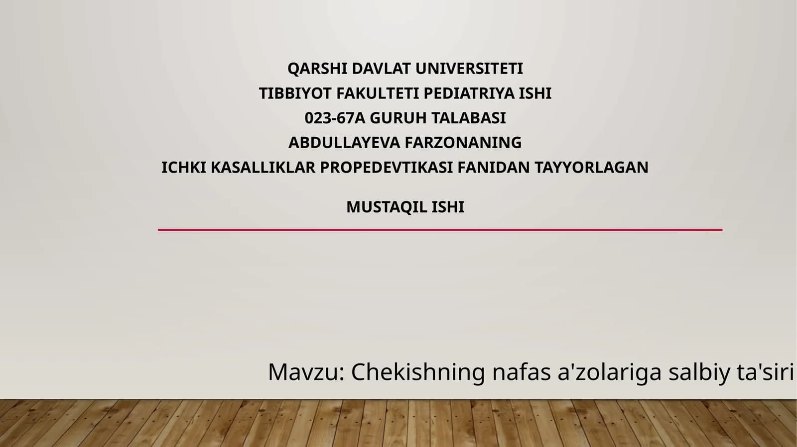 Chekishning nafas a'zolariga salbiy ta'siri