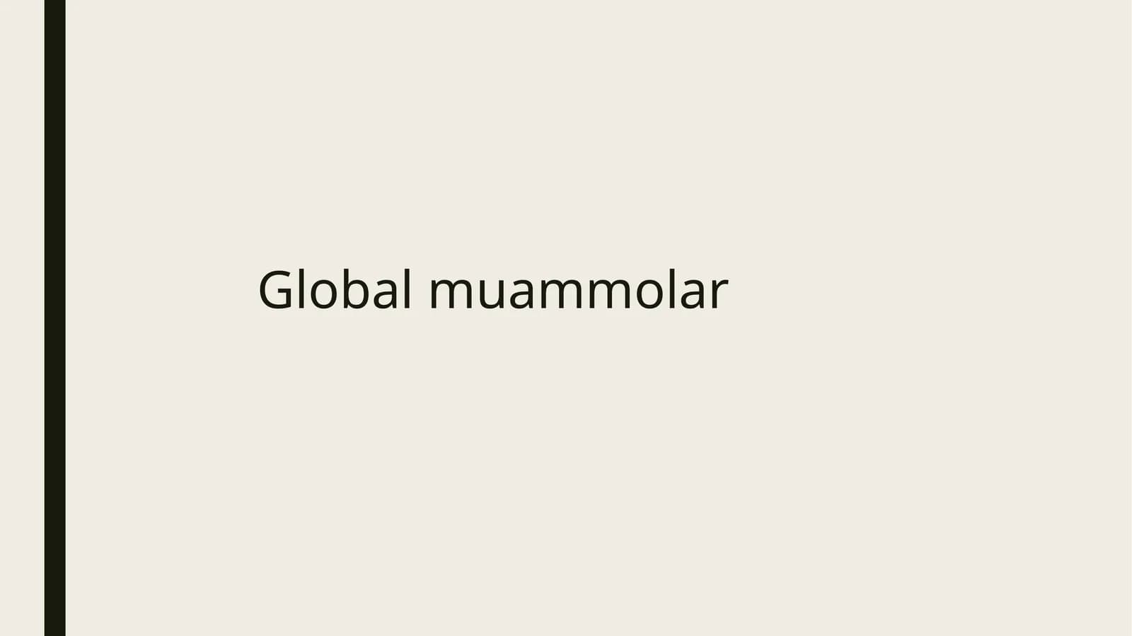 Global muammoar
