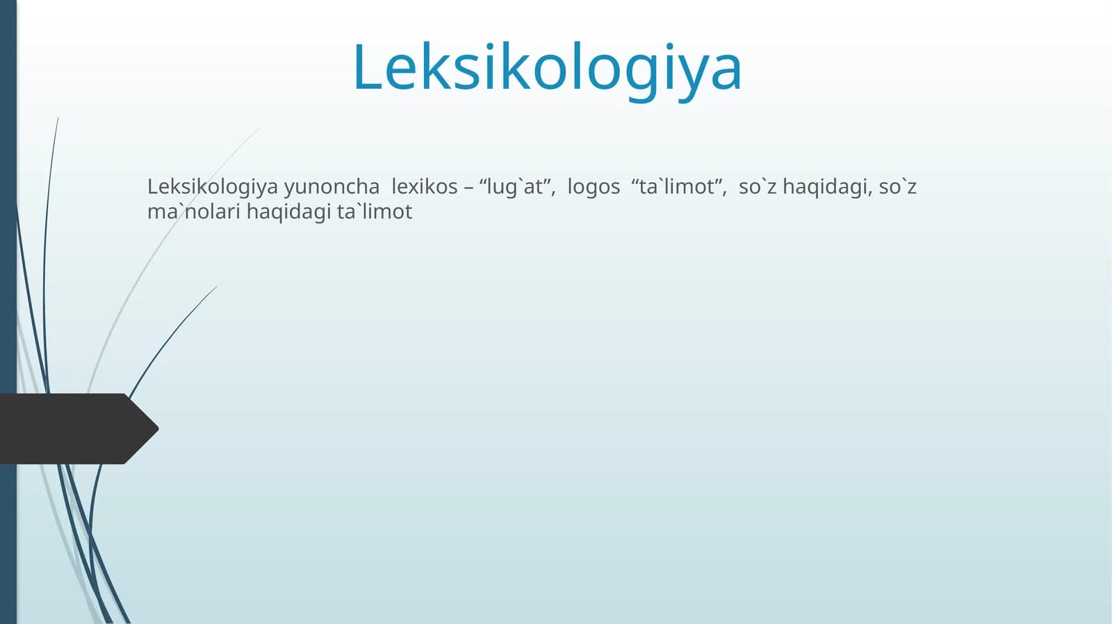 Leksikologiya