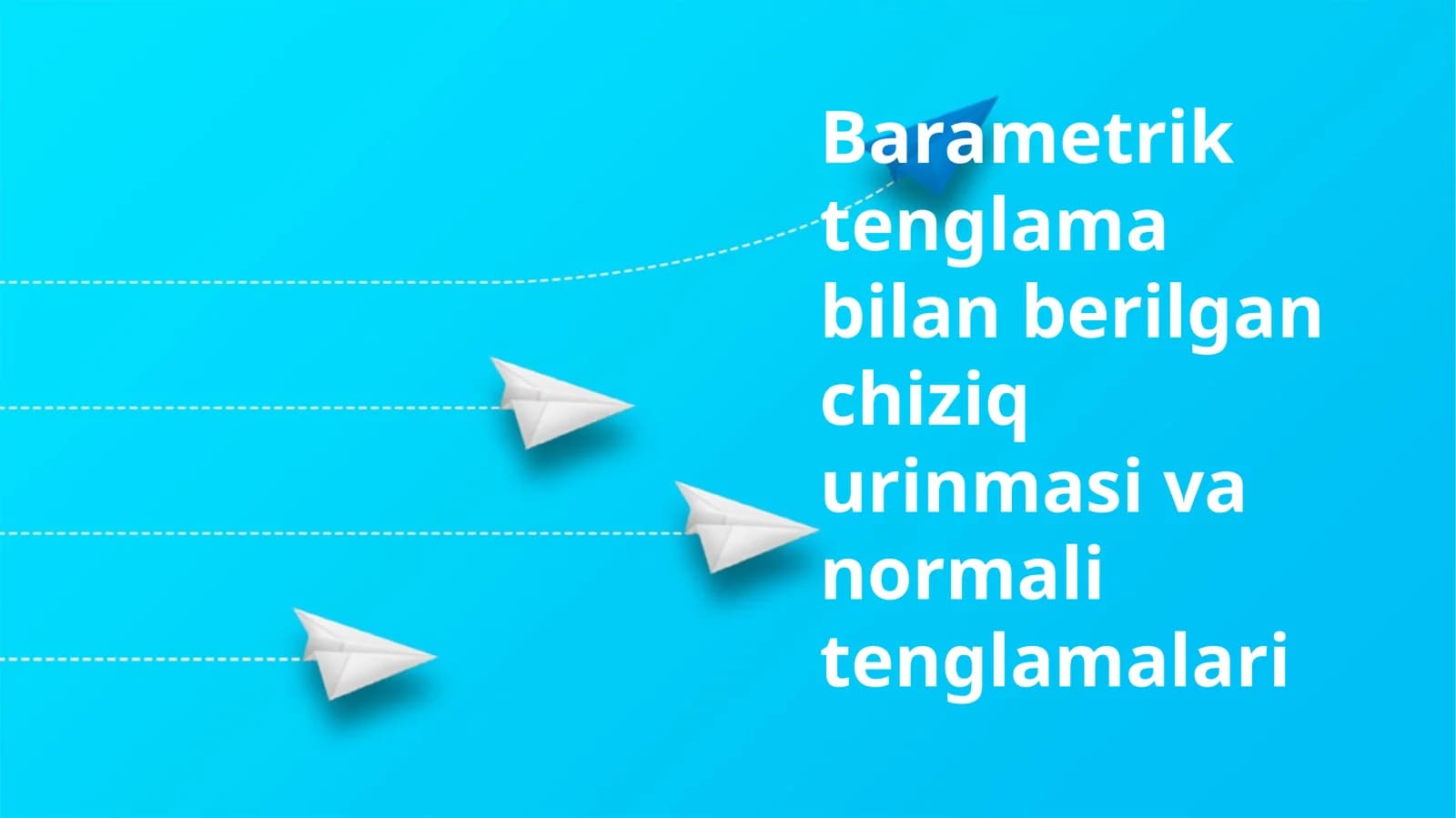 Barametriktenglamabilanberilganchiziqurinmasivanormalitenglamalari
