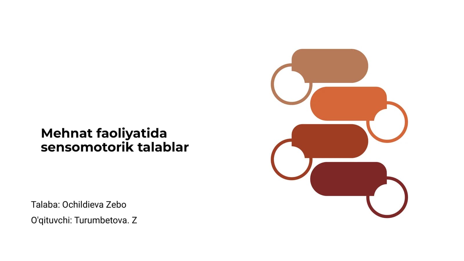 Mehnat faoliyatida sensomotorik talablar