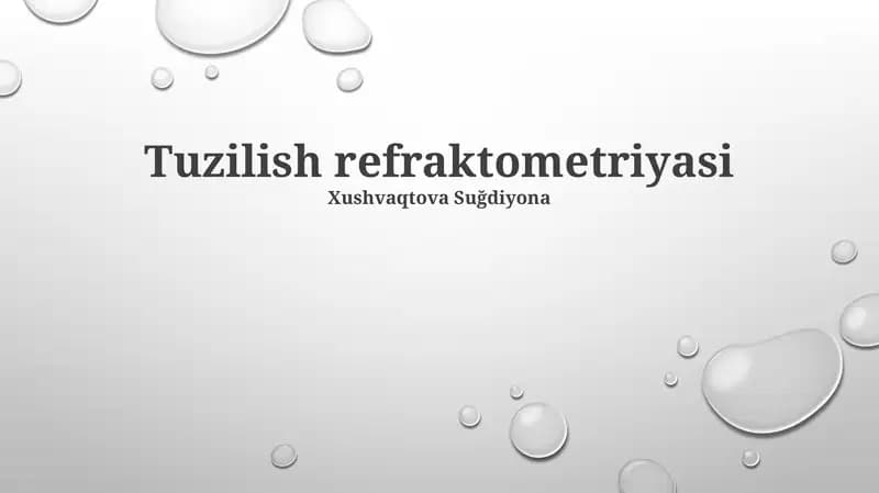 Tuzilish refraktometriyasi