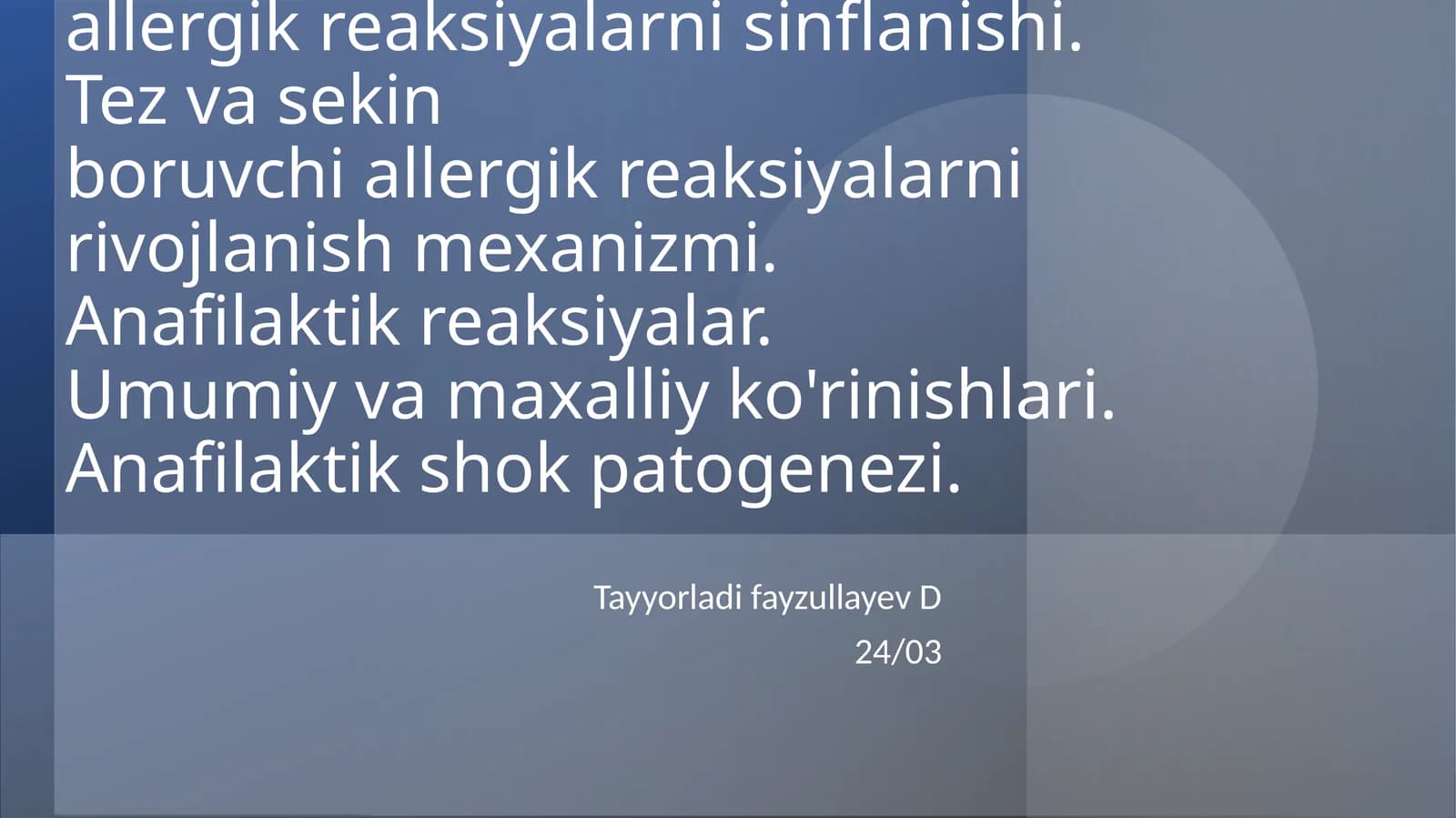 Allergik reaksiyalar