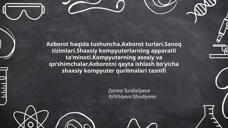 Axborot haqida tushuncha