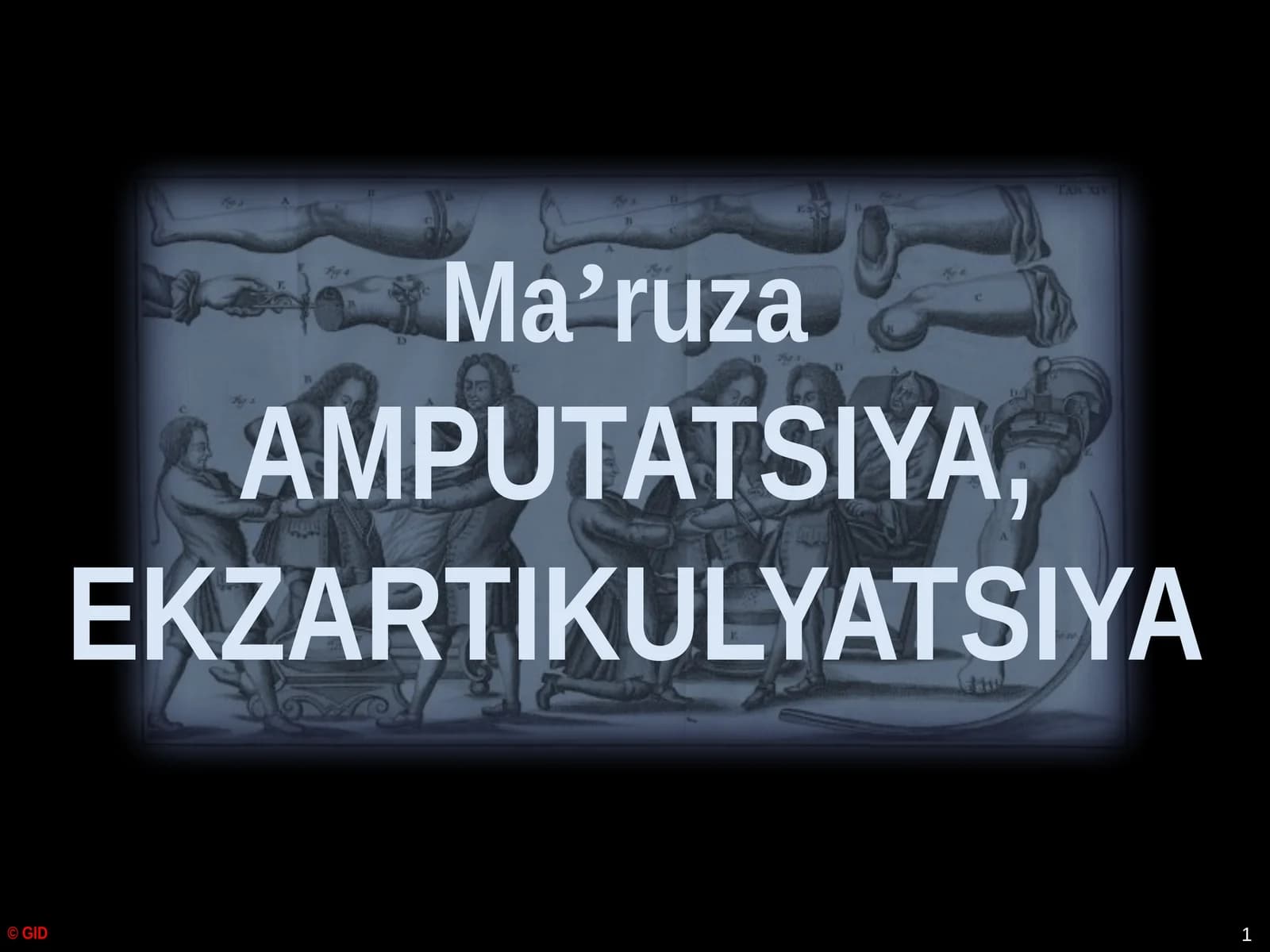 AMPUTATSIYA, EKZARTIKULYATSIYA