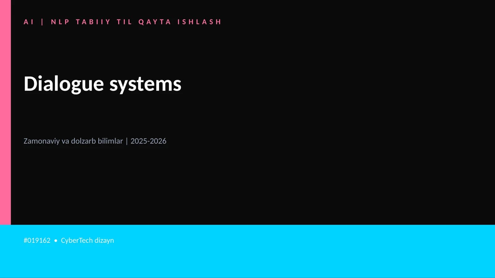 AI | NLP TABIIY TIL QAYTA ISHLASH