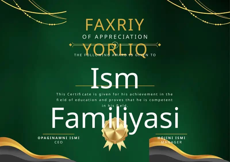 FAXRIY YORLIQ