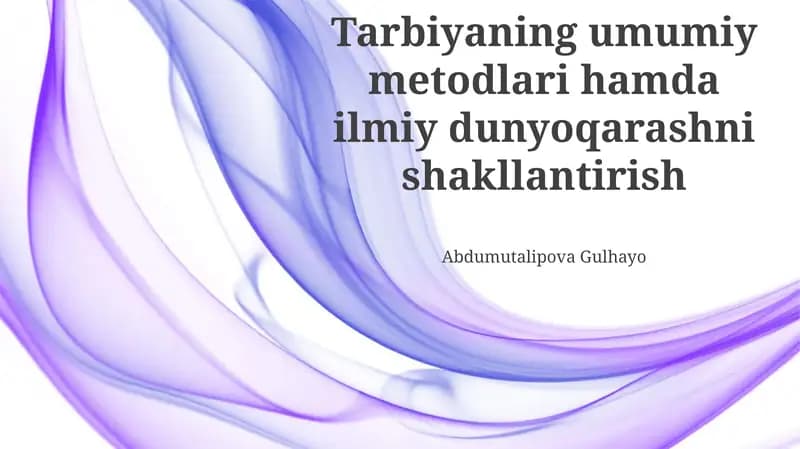 Pedagogik Yondashuvlar