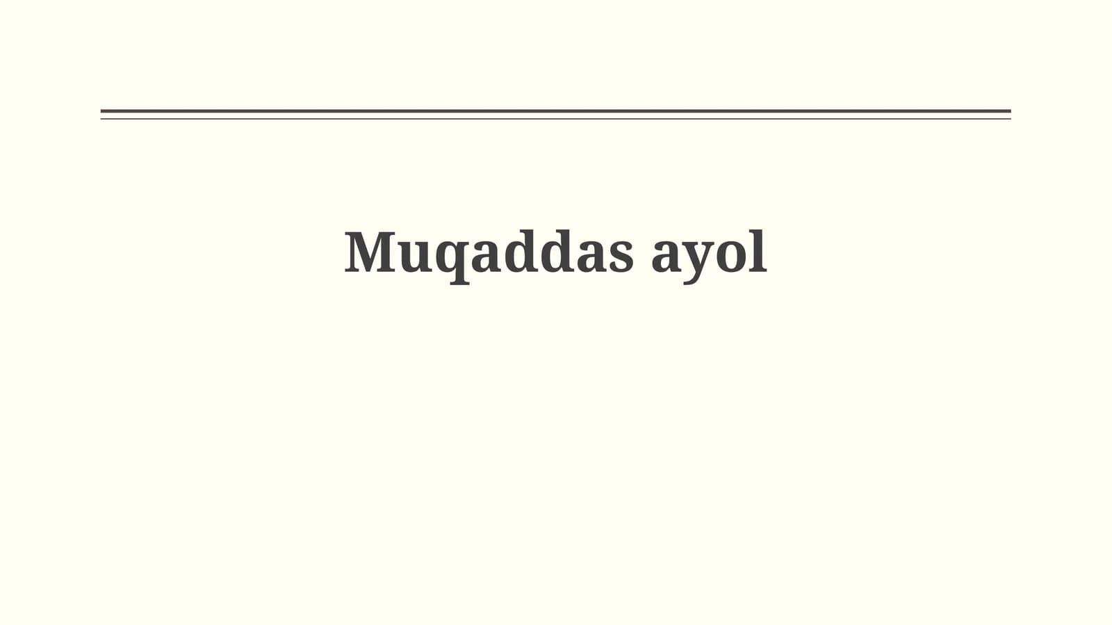 Muqaddasayol