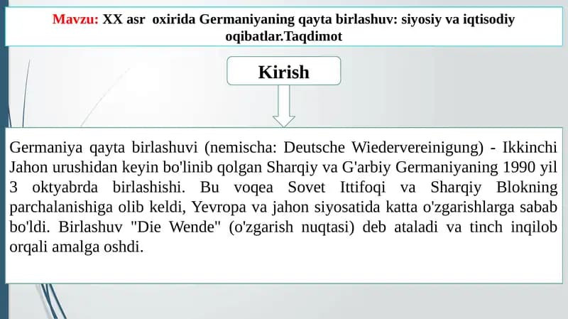 Germaniya qaytabirlashuvi