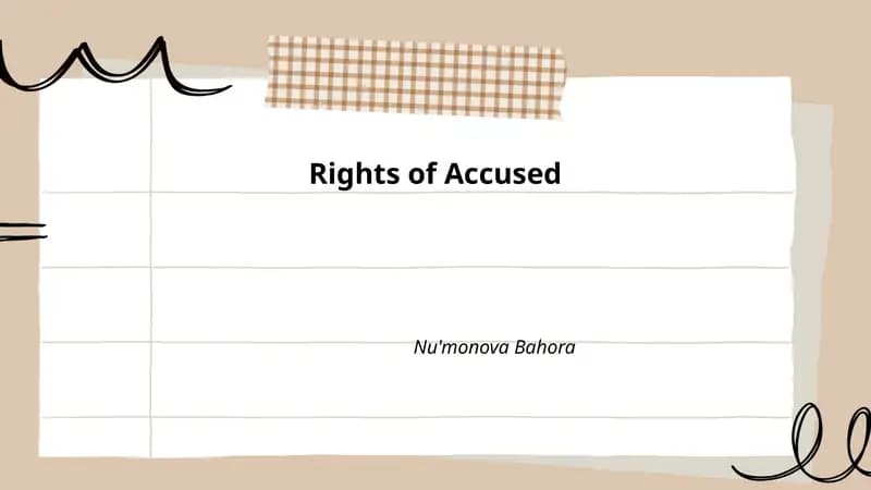 Rights of Accused