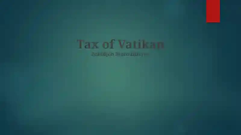 Tax of Vatikan