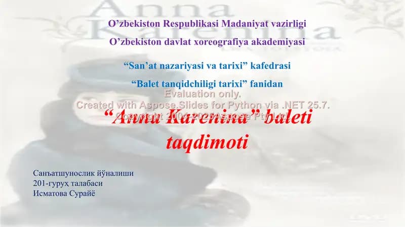 "Anna Karenina" baleti