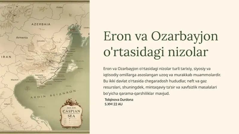 Eron va Ozarbayjon o'rtasidagi nizolar