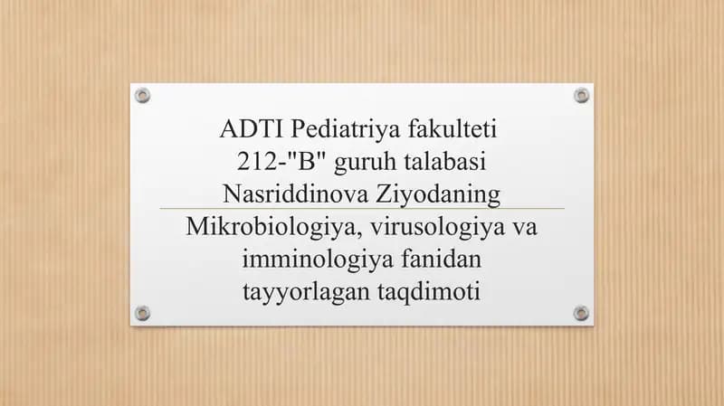 Meningokokklar va pnevmokokklar