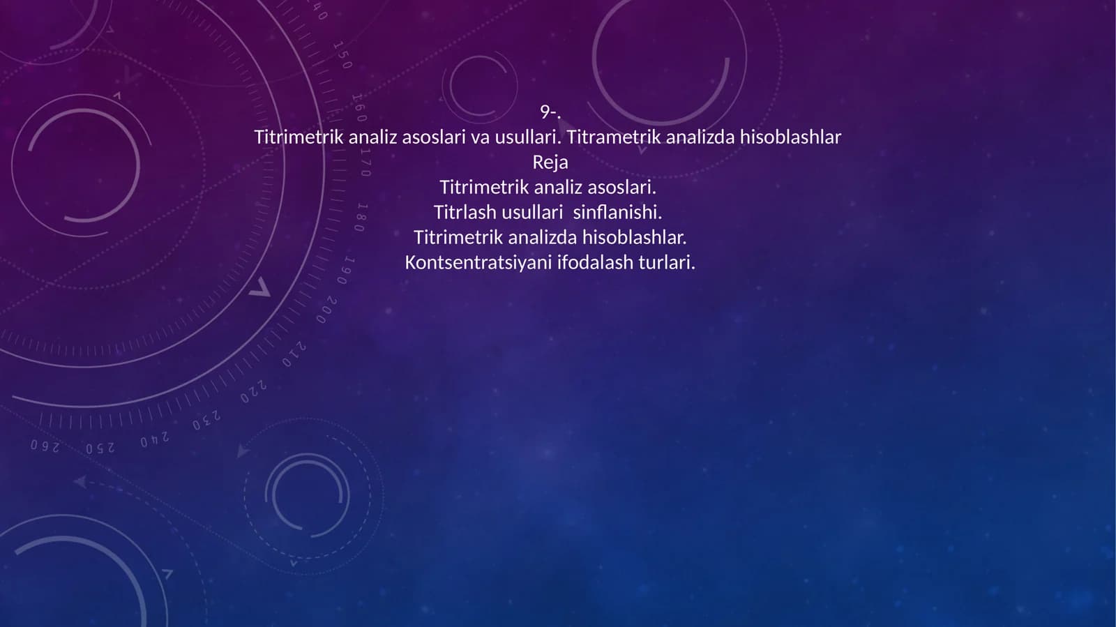 Titrimetrik analiz asoslari va usullari