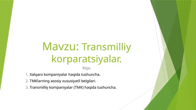 Transmilliy korparatsiyalar