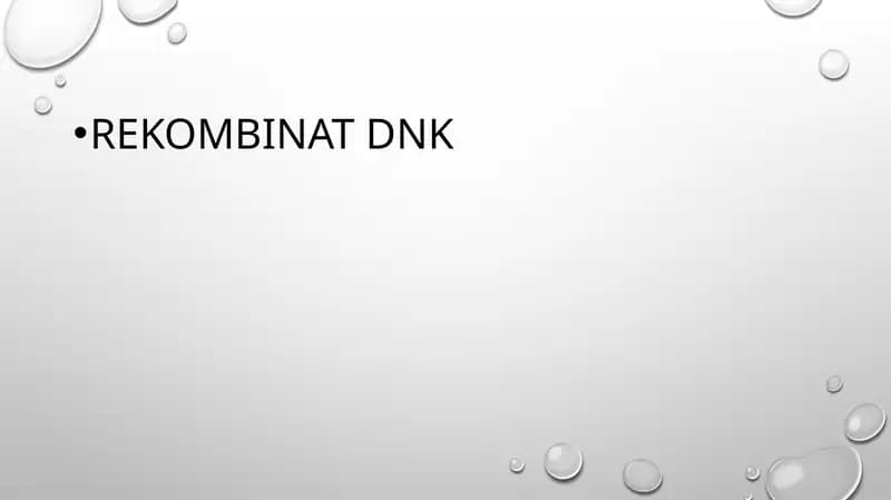 Rekombinant DNK