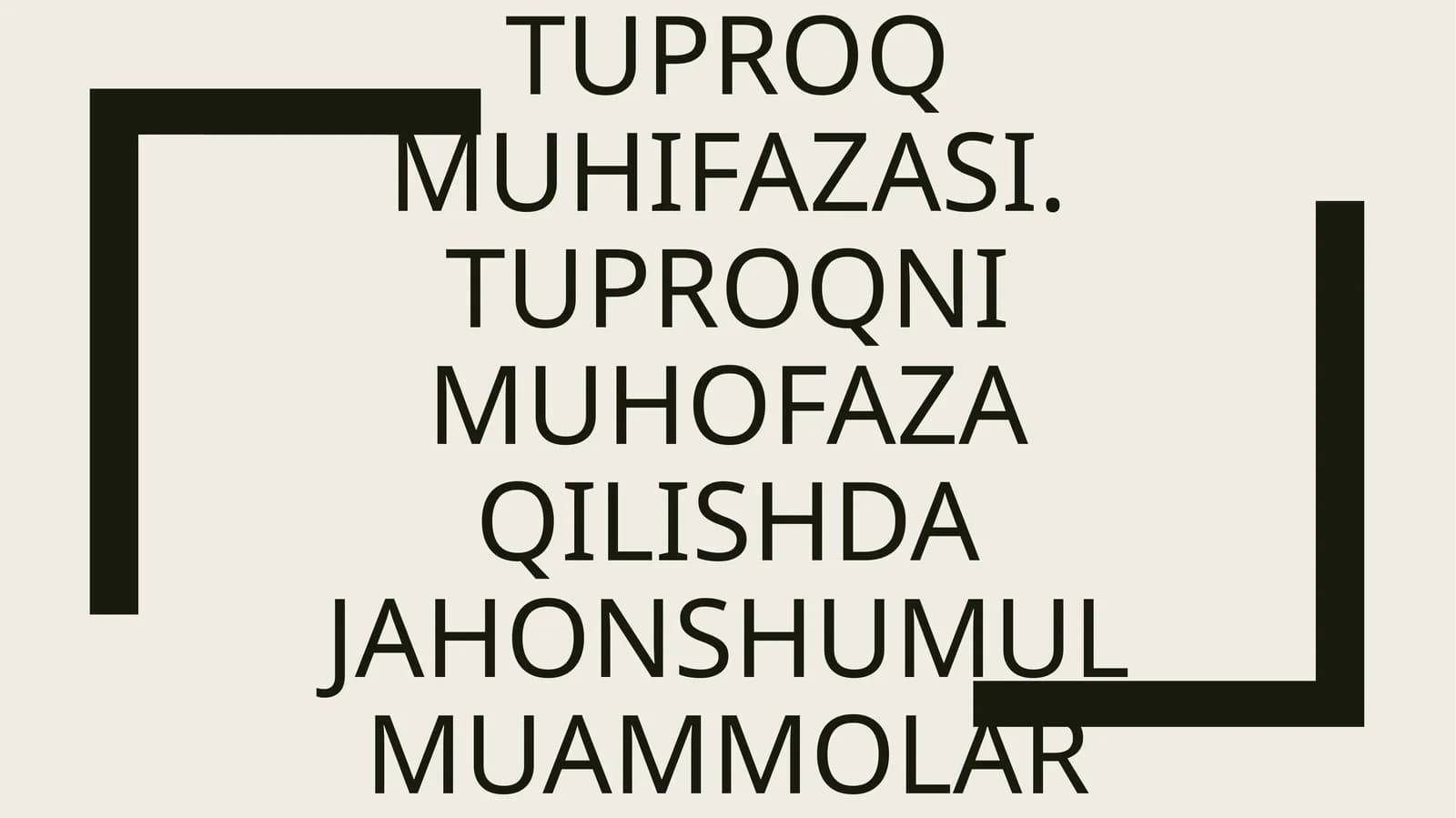 Tuproq muhifazasi