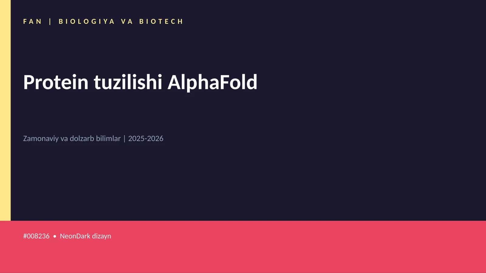 Protein tuzilishi AlphaFold
