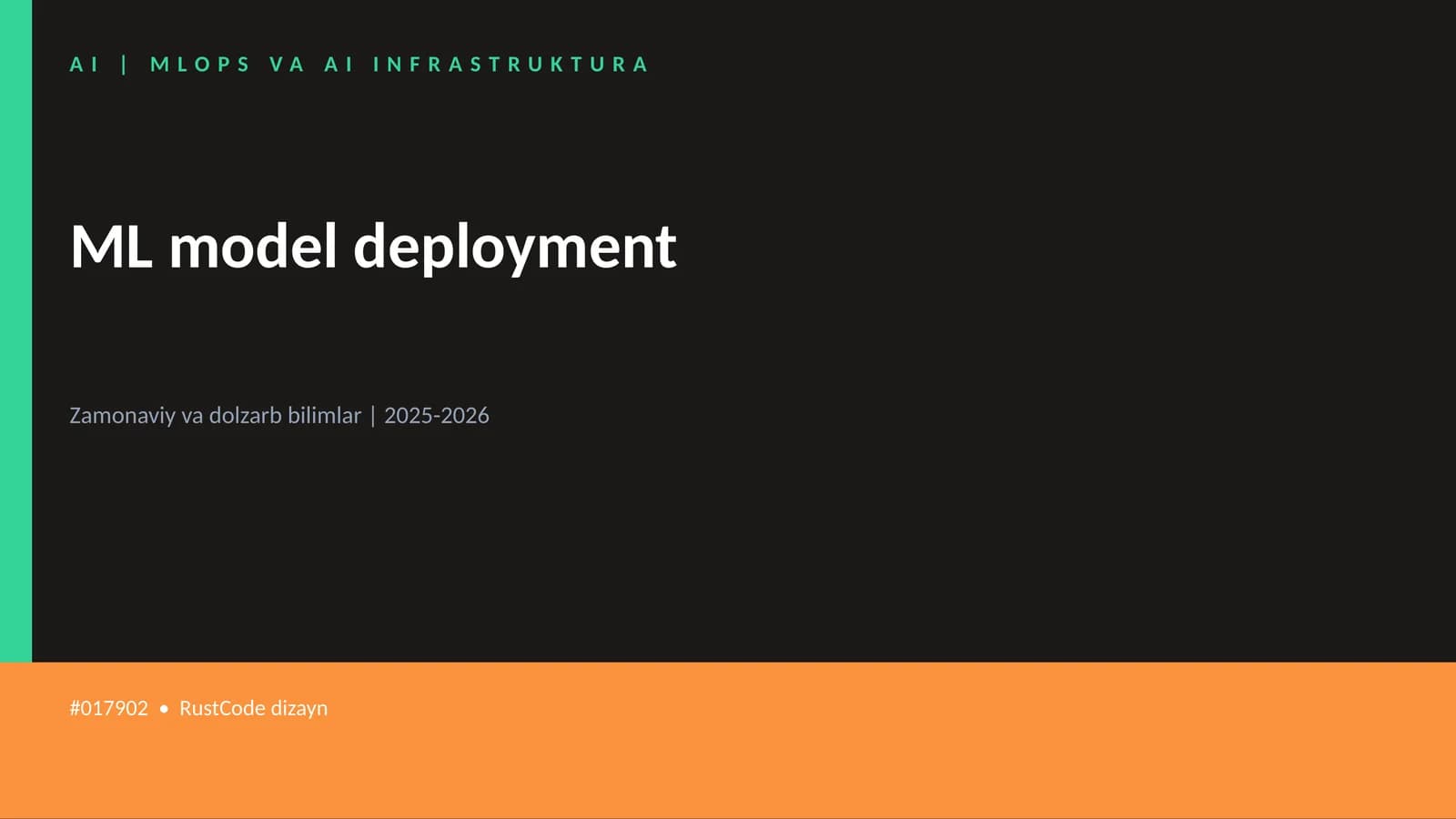 MLOPS VA AI INFRASTRUKTURA